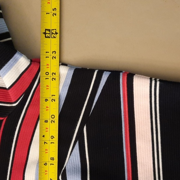 Talbots Womens short sleeve striped Cotton Shirt - Picture 6 of 6